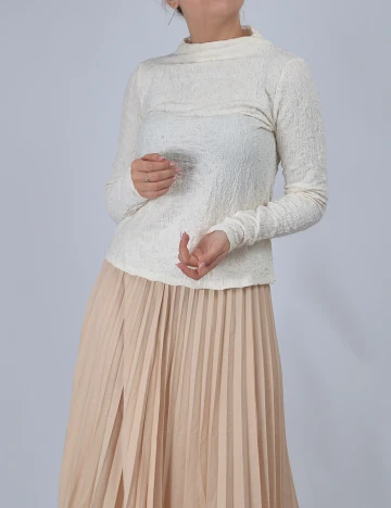 Bluza Reserved, ecru, S Alb