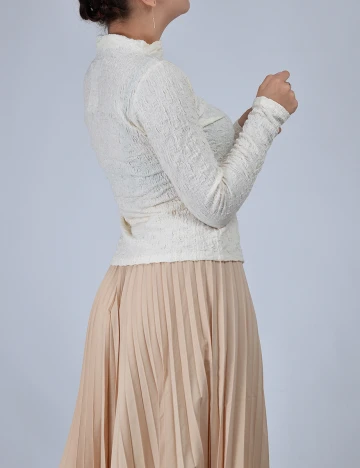Bluza Reserved, ecru, S Alb