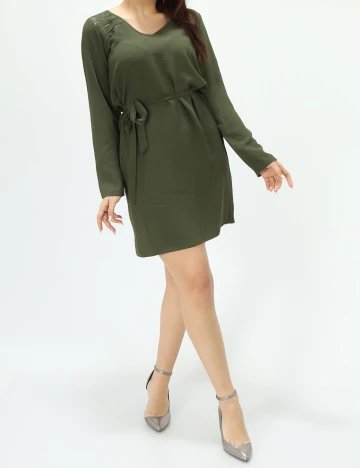 Rochie scurta Vila, verde, 38
