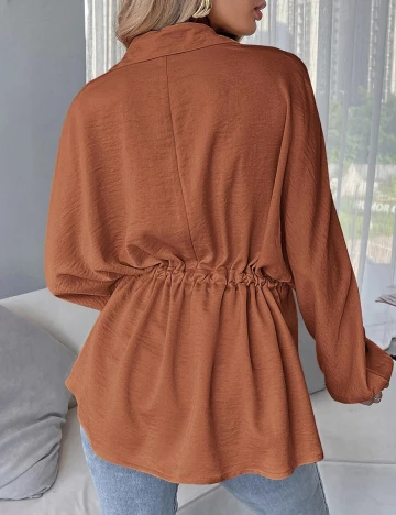 Camasa SHEIN, maro, XS