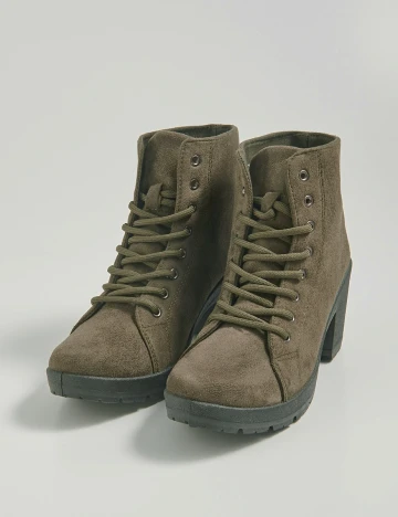 Botine Sinsay, kaki, 38 Verde