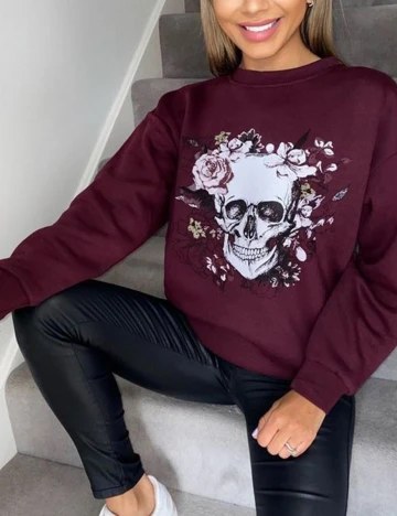 Bluza AX Paris, grena, S/M Mov