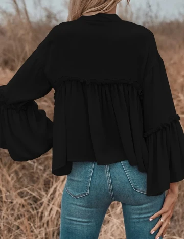 Bluza SHEIN, negru, S Negru