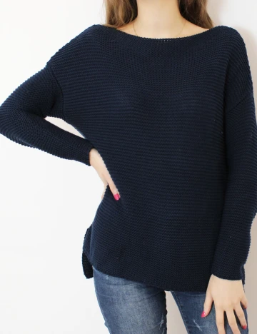 Bluza Stradivarius, bleumarin, S