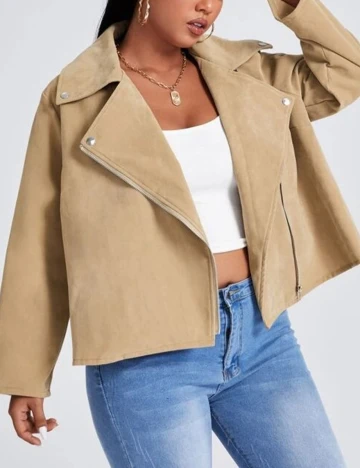 Geaca SHEIN CURVE, maro, 0 XL Maro