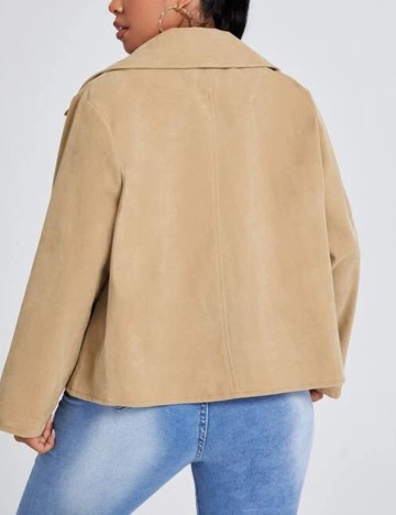 Geaca SHEIN CURVE, maro, 0 XL
