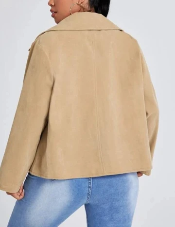 Geaca SHEIN CURVE, maro, 0 XL Maro