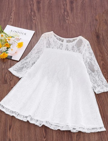 Rochie Shein Kids, alb, 5-6 ANI