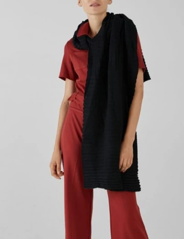 Fular Bershka, negru Negru