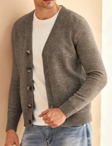 Cardigan SHEIN, maro, L