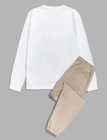 Compleu SHEIN, alb/crem, M