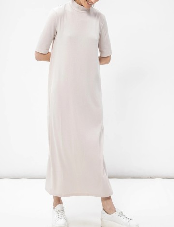 Rochie lunga Vila, crem, M