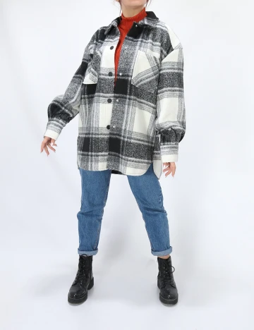 Jacheta Only, negru/alb, M