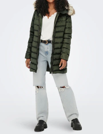 Geaca Only, verde, L