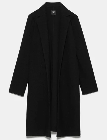 Palton Zara, negru, S