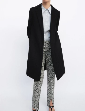 Palton Zara, negru, S
