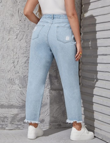 Blugi SHEIN CURVE, albastru, 0 XL