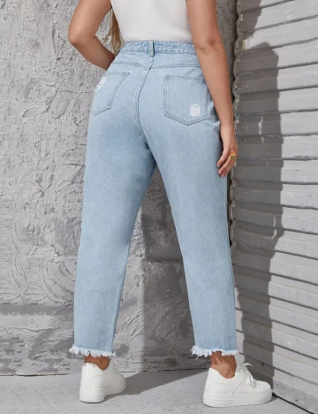 Blugi SHEIN CURVE, albastru, 0 XL