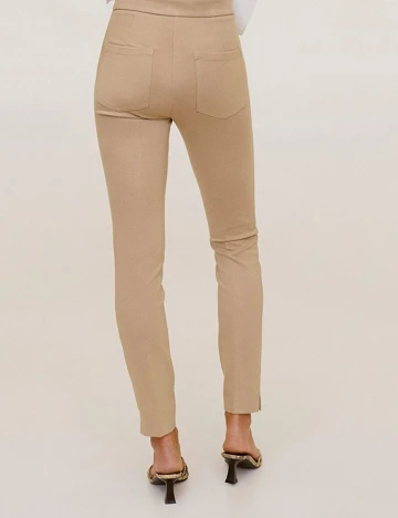 Pantaloni Mango, bej, 38 Maro