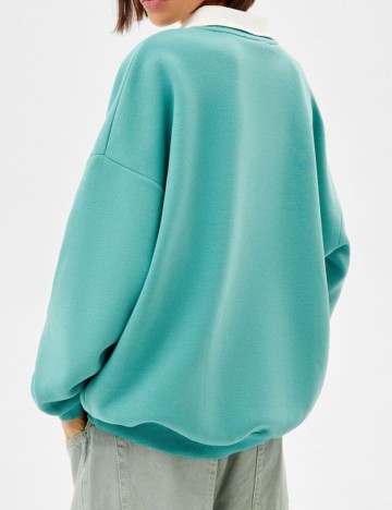 Bluza Bershka, turcoaz, XS
