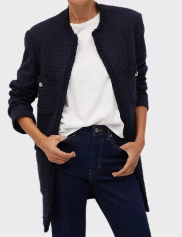 Blazer Mango, bleumarin, L