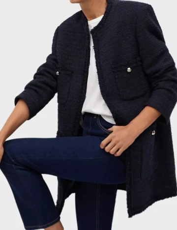 Blazer Mango, bleumarin, L