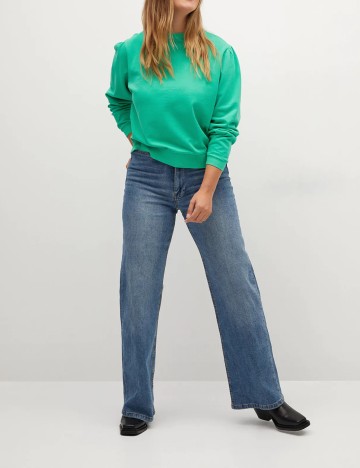 Bluza Mango Violeta, verde, XL