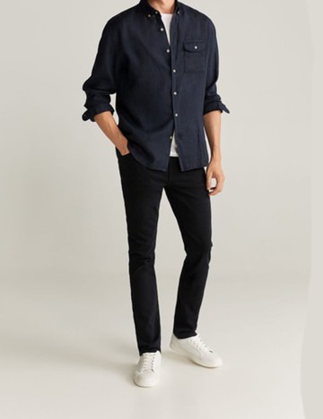 Blugi Mango, negru, 44