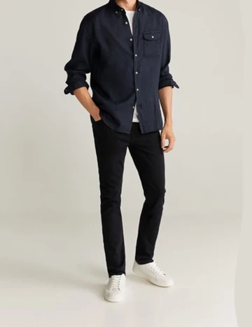 Blugi Mango, negru, 44