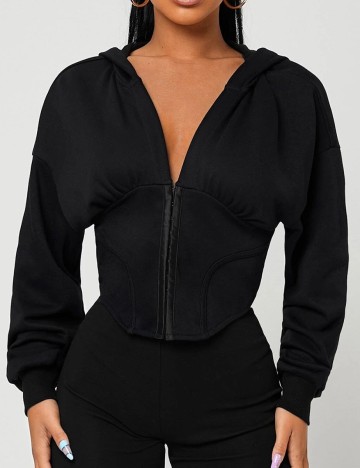 Hanorac SHEIN, negru, M