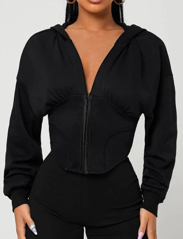 Hanorac SHEIN, negru, M