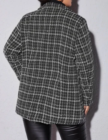 Palton SHEIN CURVE, negru, 4XL