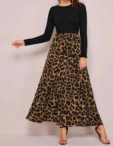 Rochie lunga SHEIN, negru, S Negru