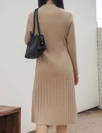 Rochie medie Dazy, maro, M
