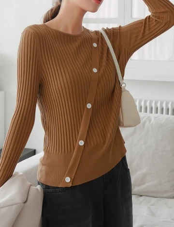 Bluza Dazy, maro, XL Maro