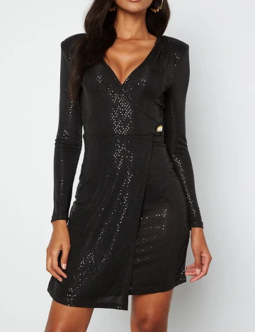 Rochie scurta Chiara Forthi, negru, L