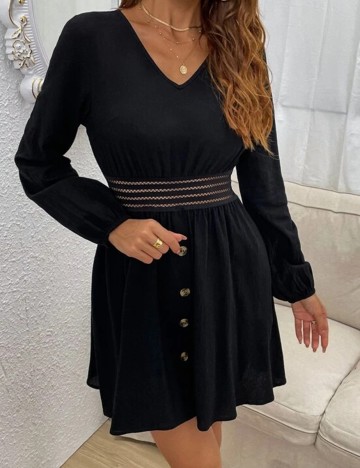 Rochie scurta SHEIN, negru, L