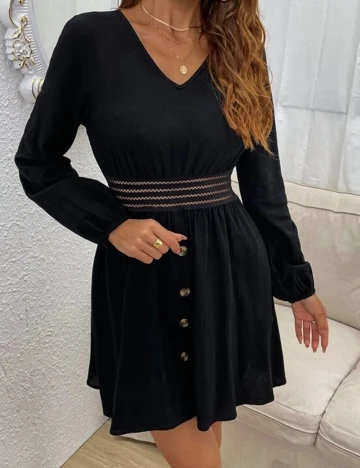 Rochie scurta SHEIN, negru, L Negru