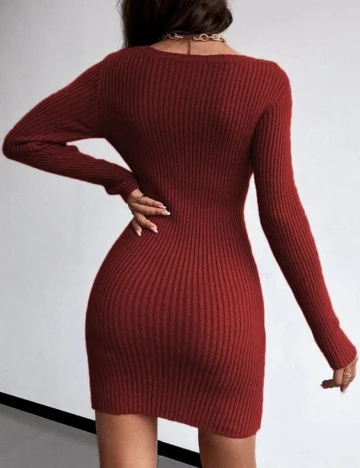 Rochie scurta SHEIN, rosu, L Rosu