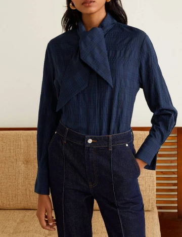 Camasa Mango, bleumarin, S