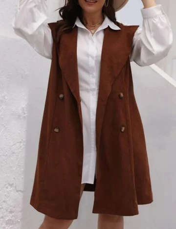 Vesta SHEIN CURVE, maro, 3XL