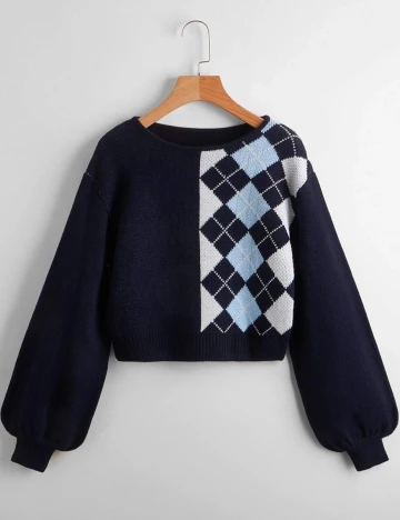 Pulover SHEIN, bleumarin, S