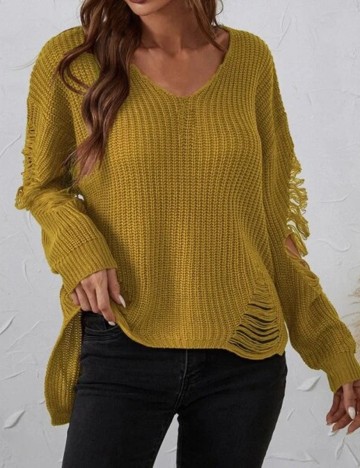 Pulover SHEIN, mustar, M