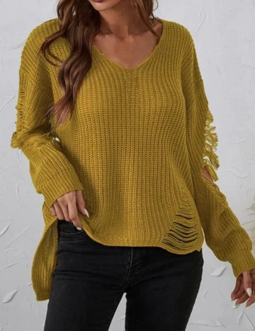 Pulover SHEIN, mustar, M