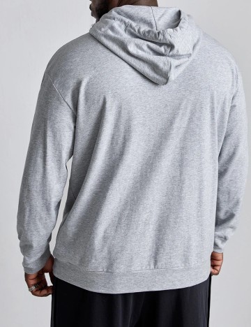 Hanorac SHEIN Plus Size Men, gri