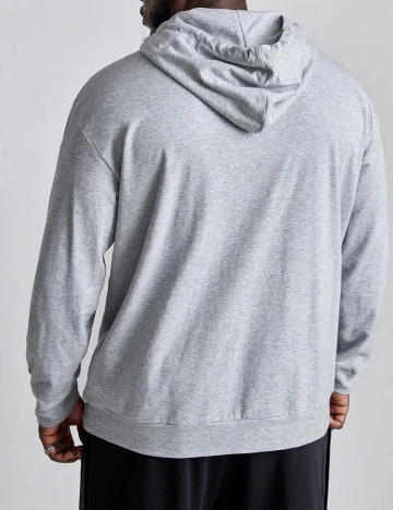 Hanorac SHEIN Plus Size Men, gri