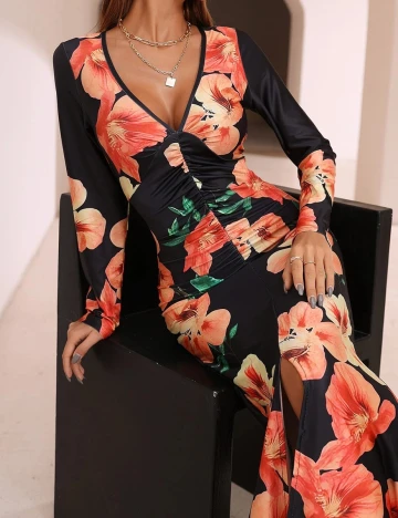 Rochie lunga SHEIN, negru, M Negru
