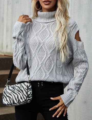 Pulover SHEIN, gri, S
