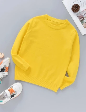 Bluza Shein Kids, galben, 1-2ANI Galben