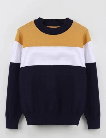 Pulover Shein Kids, bleumarin, 13-14 ANI